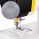 Sewing machine KitFort KT-6057, 70 watts, 23 operations, semiautomatic device, white-hourly