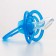 Nipple - orthodontic dummy, silicone, +6 months, “bow” with a cap, blue color