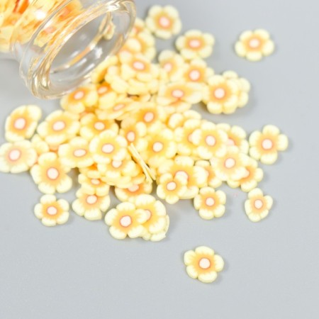 Decor for creativity plastic "Flower. Yellow petunia" set 8 g 5x2x2 cm-2