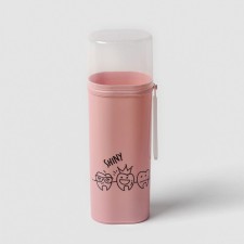 Case for toothpaste and brushes, 6.3 × 4.5 × 19.8 cm, mix color