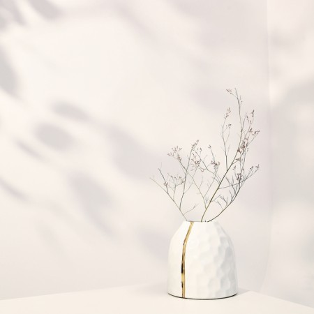 Vase for flowers interior "Gloria" 21 x 18 x 18 cm-8
