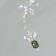 Stick plastic rhinestones for hair "Crown" 26.5x13 cm