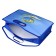 Folder with handles plastic A4, 370 x 300 x 110 mm, with a cut handle, Phoenix "Globe" Blue 62560
