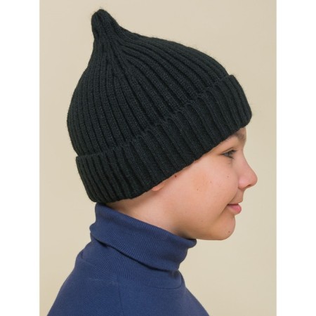 Children's hat, size 48-50, black color-2