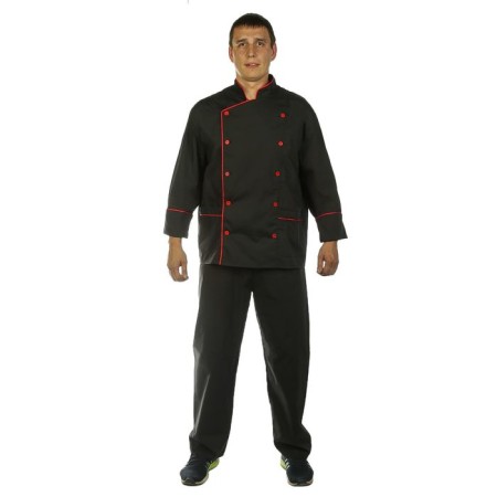 The suit of the chef is smooth-colored, Tisi, p. 52-54, black color