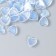 Decor for creativity plastic "Hearts with brilliance" set of 40 pcs a translucent.