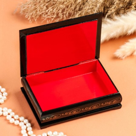 Casket "Sea Shore", 10 × 14 cm, lacquer miniature-1
