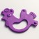 Silicone teether "cockerel", color mix