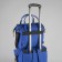Bag-rug 2 in 1 on wheels 18 ", lightning department, external pocket, blue color