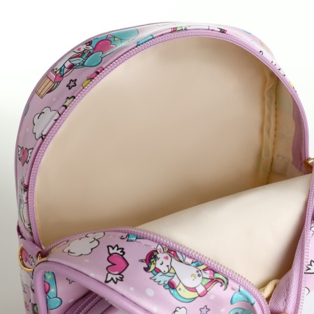 Baby backpack on lightning, lilac-pink color-8