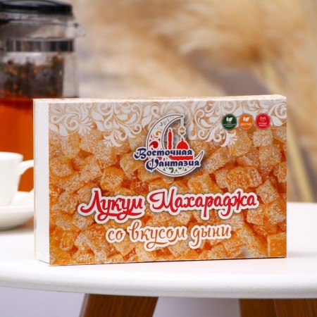 Lukum "Maharaja" with peanuts with a taste of melon 500 g