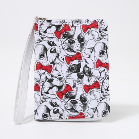 Children's wallet with lightning, white/red color-2