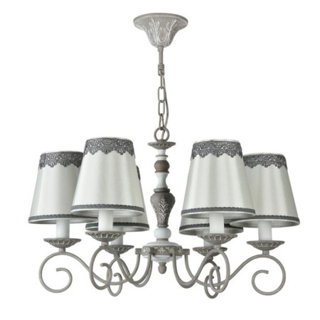 Maytoni ARM023-06-S chandelier, 6HE14, 40W, 60x60x78 cm, gray color gray-2