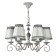 Maytoni ARM023-06-S chandelier, 6HE14, 40W, 60x60x78 cm, gray color gray