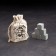 Stones for whiskey in the bag "Real man", natural statite, 6 pcs