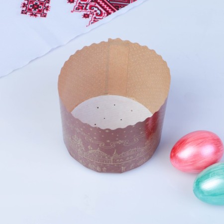 Paper form for cake "Golden Temple", 110 x 85 mm-1