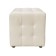 Eco -leather pouff Milk (milk)
