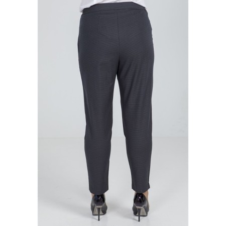 Female trousers, size 58, dark gray color-4