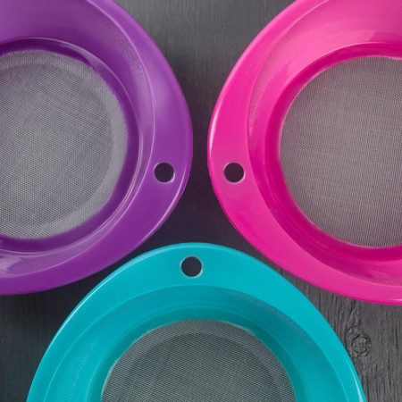 Plastic sieve, 23.5 × 21 × 7 cm, color mix-4