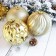 Set of balls plastic D-15 cm, 3 pcs "giants" gold