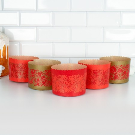 Paper form for cake "Red Easter" 134 x 100 mm, mix-4