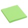 Block with a sticky edge of 76 mm x 76 mm, 80 sheets, fluorescent, green