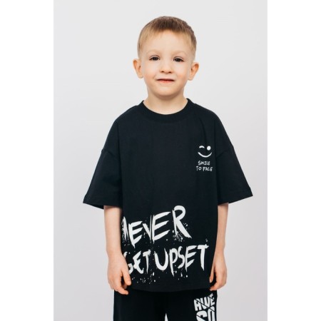 T -shirt for a boy, height 122 cm, black color