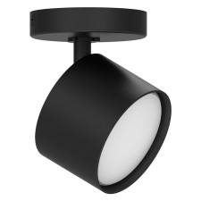 The lamp is wall-flowing Feron ML211, IP20, GX53, 15 W, 80x80x75 mm, black color