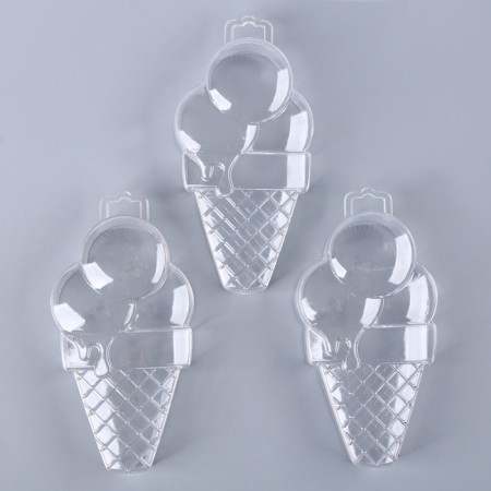 The basis for creativity and decoration "Ice Cream Horn", a set of 3 pcs., Size 1 pc. - 14 × 7 × 3.5 cm-3