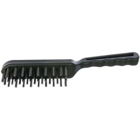 Metal handbrain brush 35011-5_z01, plastic handle, 5-row-1