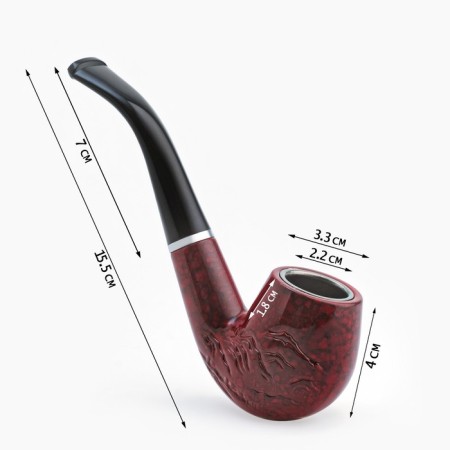 The smoking “Commander” tube, classic, 15.5 x 4 cm, hole D-2 cm