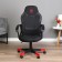 Playing chair "zombie 100" eco -leather/fabric, black