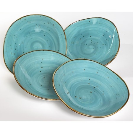 Deep plate Samold "Choir of turquoise", 750 ml, D = 21 cm-3