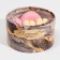 Box for Makarun, confectionery packaging tube with a window, “marble” 12 x 12 x 5 cm