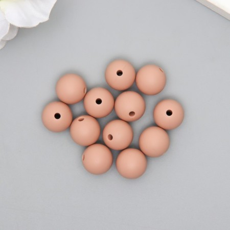 Busina silicone "round" soft beige d = 1.2 cm-1