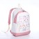 School backpack of textiles on lightning, 3 pockets, pink color