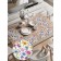 A set of napkins for setting the table "Color Paints", rectangular, rounded edges, size 30x46 cm, 4 pcs