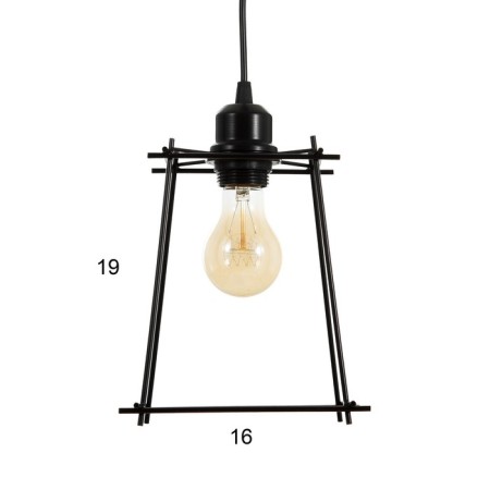 Bayerlux lamp "Angelo" 1x40W E27 Black 18x18x70cm-4