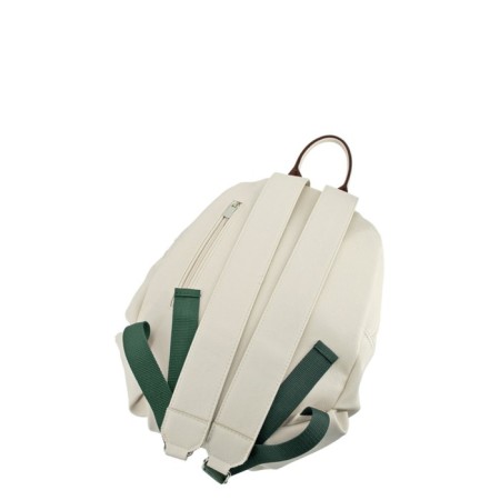 Backpack, lightning department, light-beige/green color 37x25x10cm-1