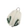 Backpack, lightning department, light-beige/green color 37x25x10cm
