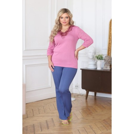 Female jumper, size 56, pink color-5