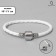 The basis for the bracelet "Bead", the color is white in silver, 15 size