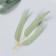 Decor for creativity "A branch with three leaves" set of 3 pcs 22 cm