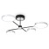 LED ceiling LED with Ambrella Light, Linetech, FL5151, 4200LUM, 3000-6400K, black color, chrome