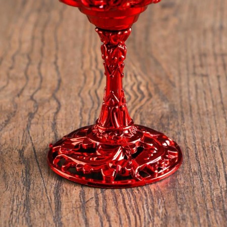Climber Plastic, glass "Enjection" red 10.5x6x6 cm-3