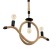 Bayerlux chandelier "Gablis" 3he27 Black 70x10x65cm