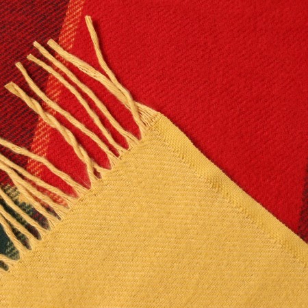 Elf 140x200 cm, yellow/red/green rap. 1, New Zealand wool 70%, PE 30%-2