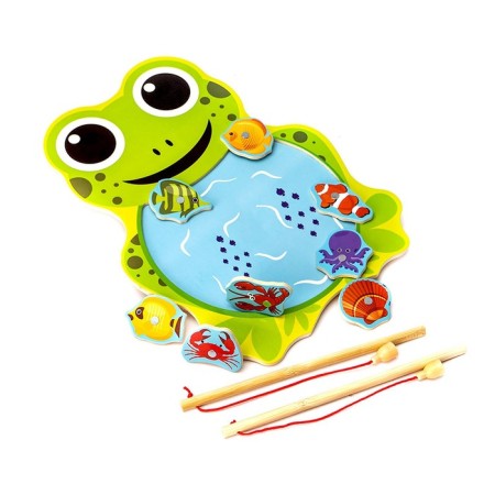 Fishing "Frog", 8 elements + 2 fishing rods-2