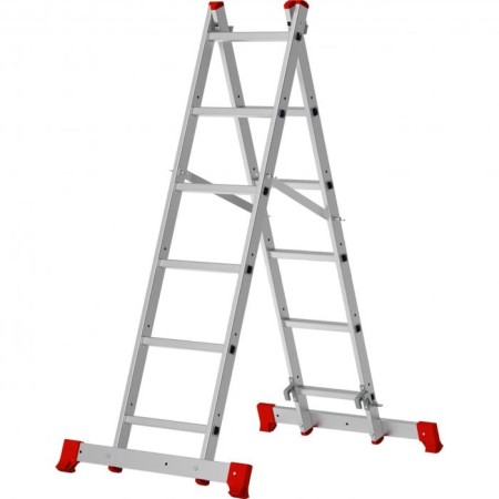 Staircase-Volume 97970, aluminum, 3 in 1, 6 steps, 1620 mm-3