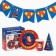 A set of paper utensils, for 6 people "Happy Birthday", superheroes
